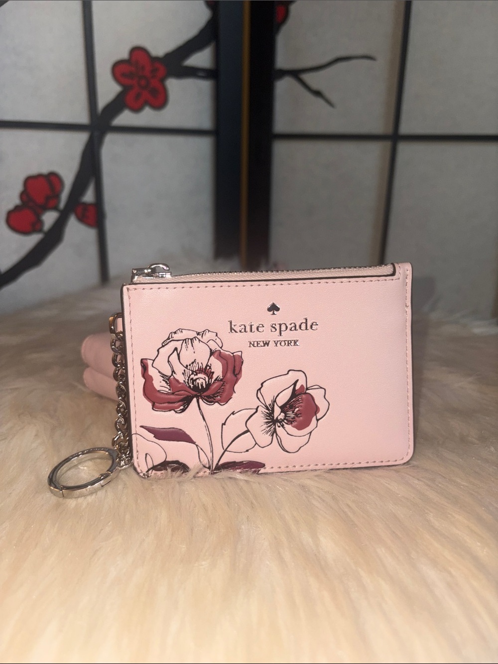 Kate Spade WREN Double Zip Wristlet/KEY RING Card Holder 2pc Set - Picture 6 of 8